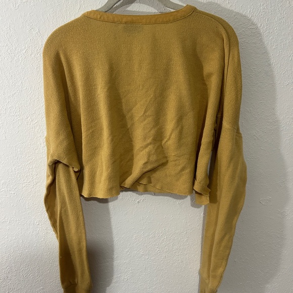 Urban Outfitters Out from Under Yellow long sleeve cropped tee💛 - Picture 2 of 3
